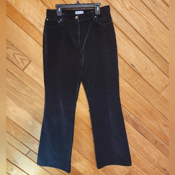 Christopher & Banks black velvet pants size 6 - Picture 1 of 16